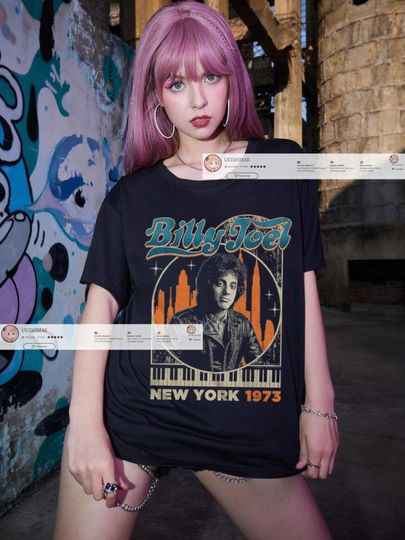 Discover Billy Joel Graphic T-Shirt