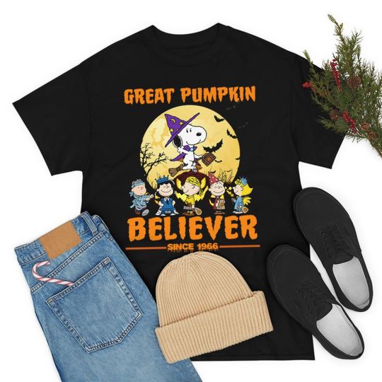 Discover Halloween Snoopy Witch Tee Great Pumpkin Believer Since 1966 T Shirt