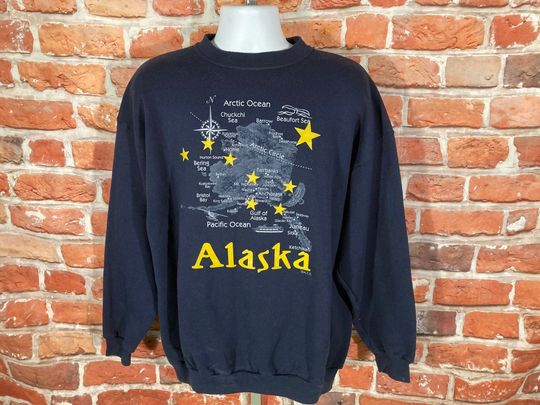 Discover vintage 90s Alaska tourist sweatshirt
