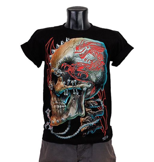 Discover Antichrist Skull Glow in the Dark T-shirt 3D