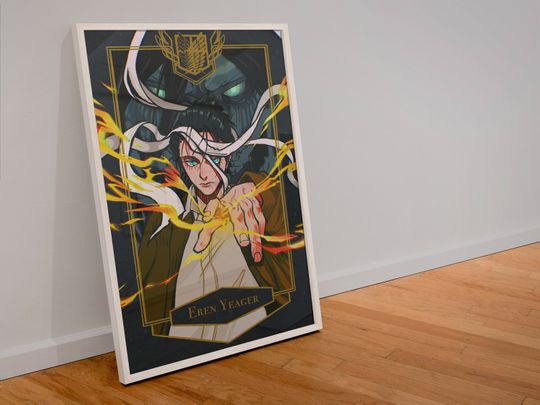 Discover Eren Yeager,Attack On Titan Poster