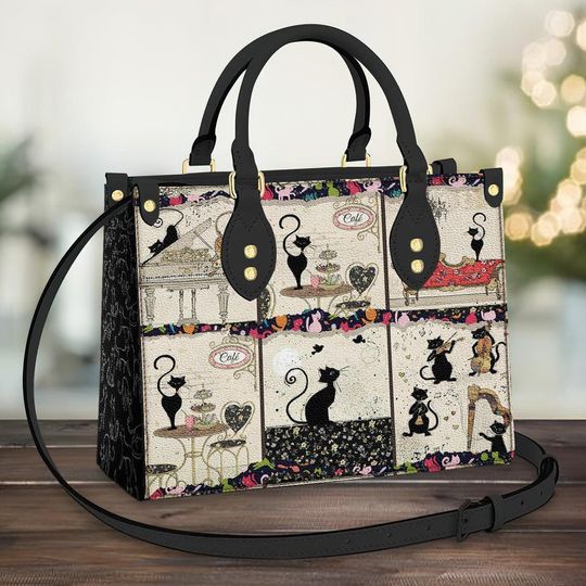 Discover Black Cat Leather Bag, Leather Bag