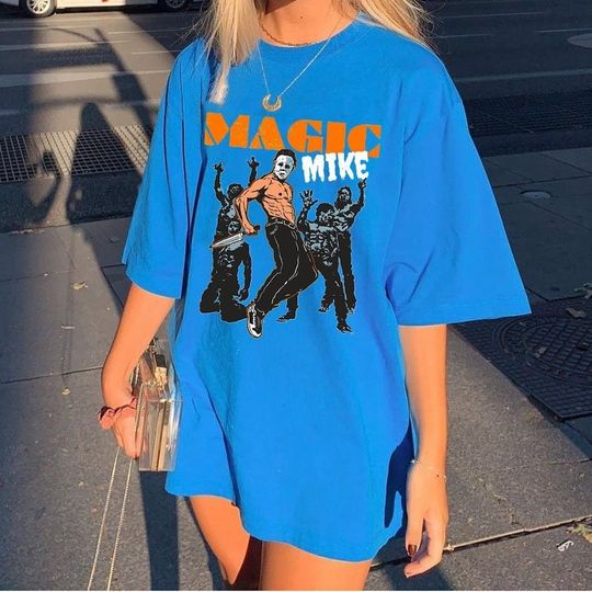 Discover Vintage Michael Myers Horror Movie T-Shirt, Magic Mike Shirt