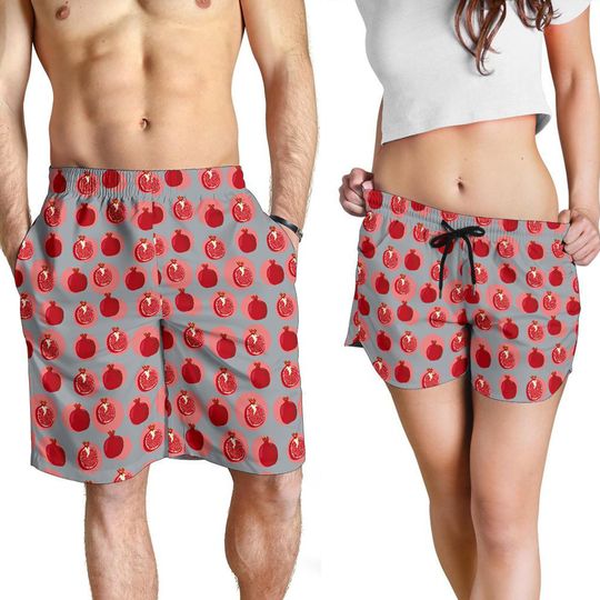 Discover Pomegranate Shorts - Pomegranate Pattern Swim Shorts