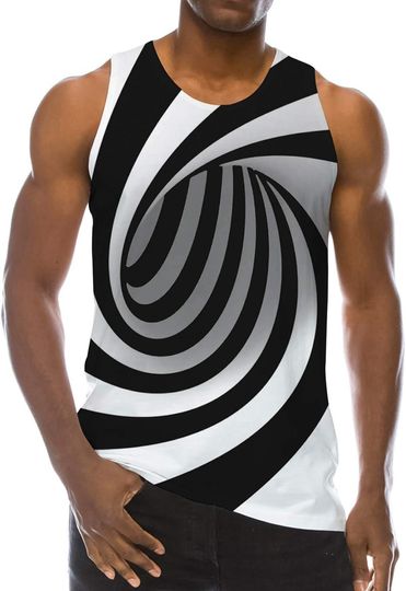 Discover Tank Tops Summer Workout Sleeveless Tee Cool 3D  Tank top