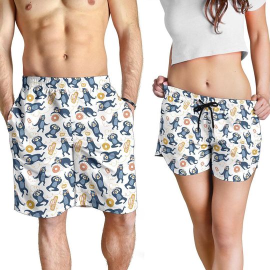 Discover Sloth Shorts - Sloth Pattern Swim Shorts