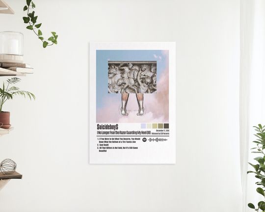 Discover Suicideboys Poster | I No Longer Fear The Razor Guarding My Heel III Poster