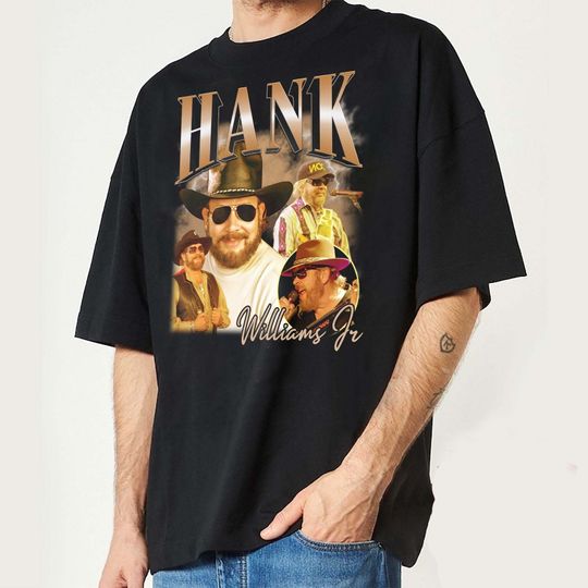 Discover Hank Williams Jr T Shirt, Randall Hank Williams Graphic Tees Vintage