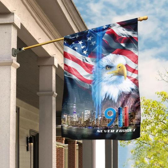 Discover 911 Patriot Day Courage House Flag