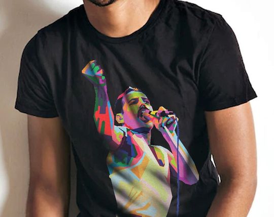 Discover Freddy Mercury T-Shirt - Band Tee Shirts - Pop Art T Shirt