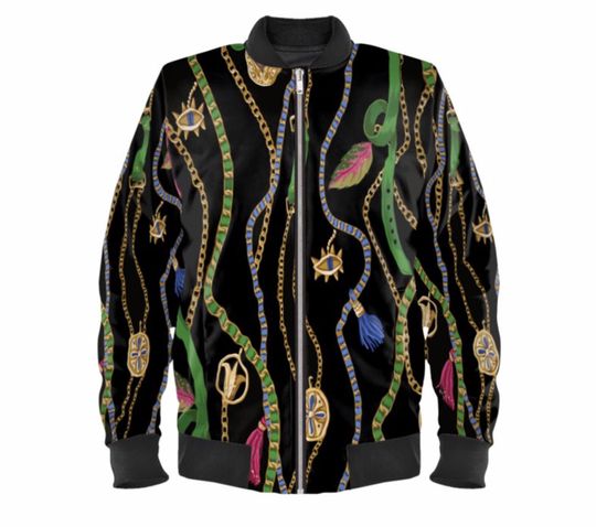 Discover Satin Bomber Jacket Luxury Designer