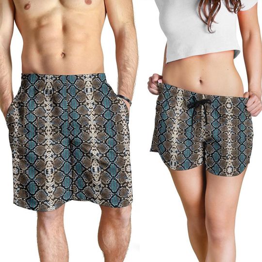 Discover Snake Print Shorts - Snake Pattern Swim Shorts