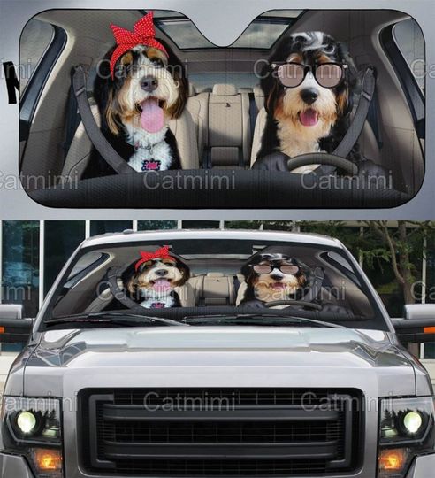 Discover Bernedoodle Car Sun Shade