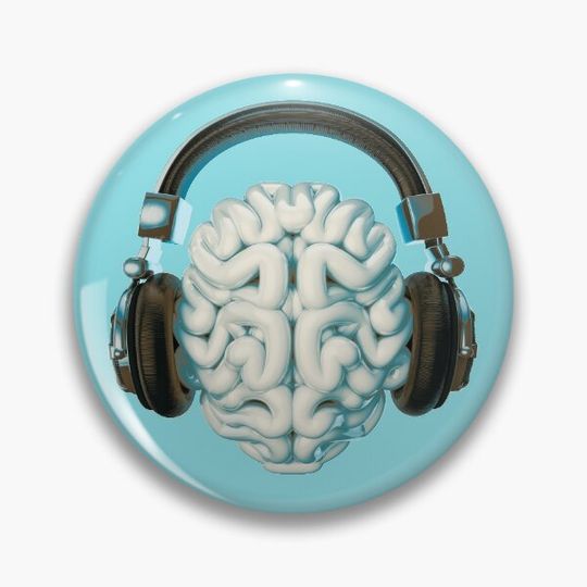 Discover Mind Music Connection Pin Button