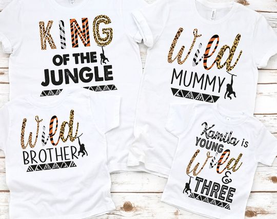 Discover Wild One Family Birthday Family Shirts