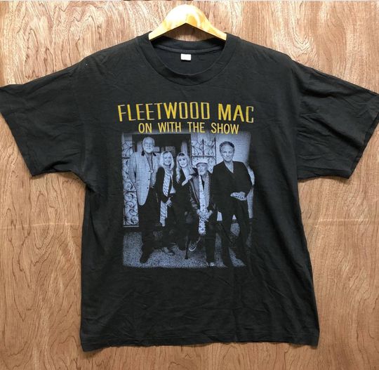 Discover Fleetwood Mac On With the Show Tour Vintage 90s Shirt