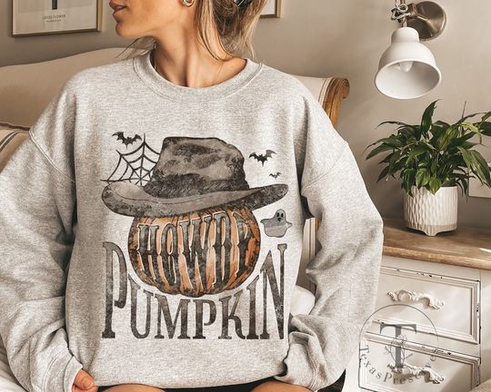 Discover Howdy Pumpkin Country Lover Halloween Sweatshirt