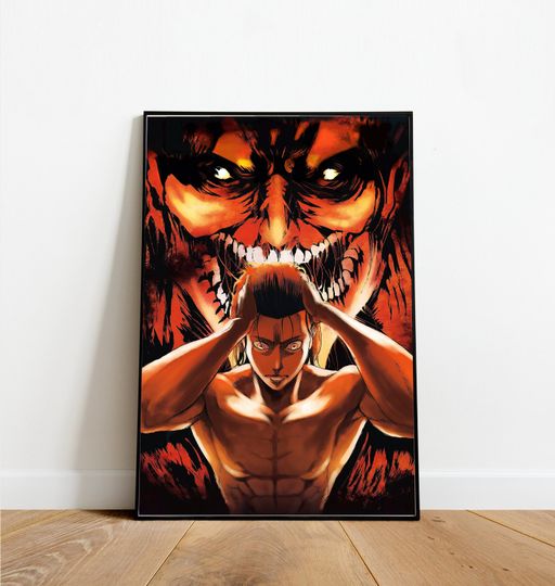 Discover AO Titan Poster, Eren Jaeger Poster, Eren Yeager Poster
