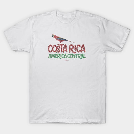 Discover Costa Rica, Scarlet Macaw - Costa Rica - T-Shirt