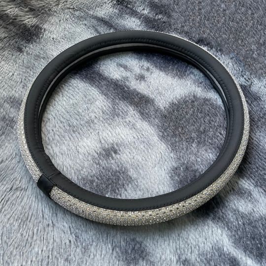 Discover Fashion Crystal Steering Wheel Cover, Rhinestone Car Accessories