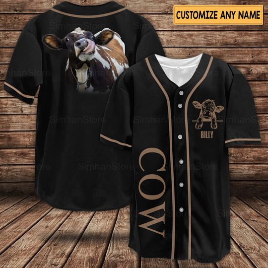 Discover Cow Baseball Jerseys