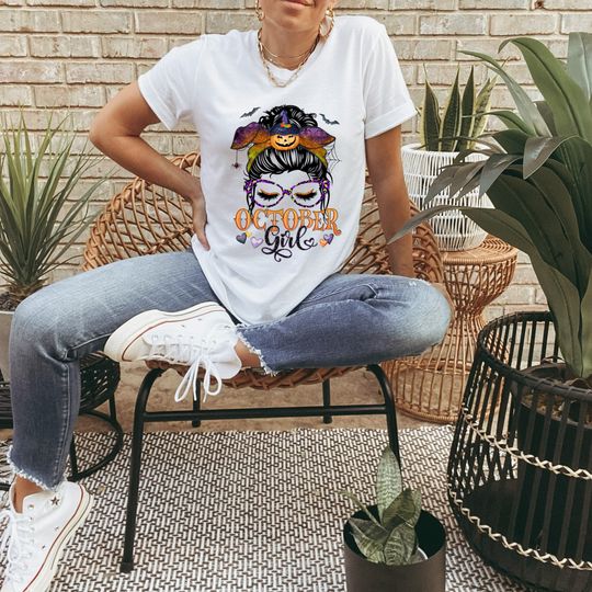 Discover October Girl Halloween Shirt