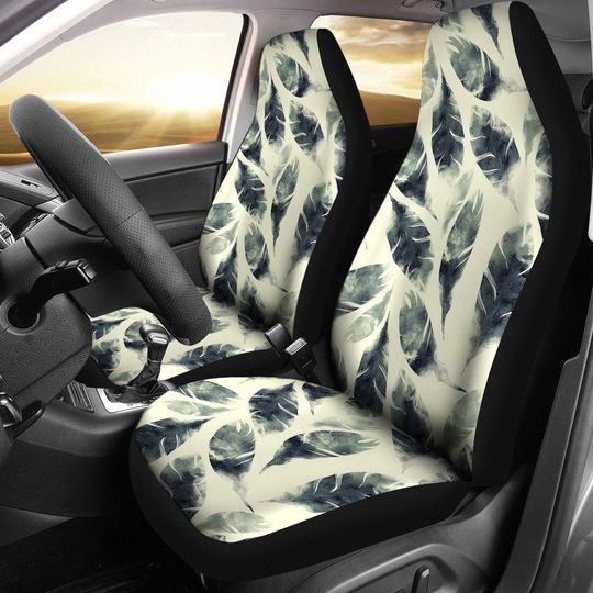 Discover Feathers Ivory Cream Car Seat Covers