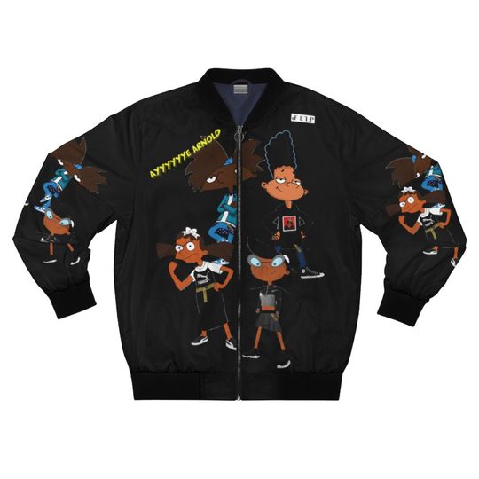 Discover Black and Boujee by FLIP Unisex "Ayyyeee Arnold 2" Bomber Jacket