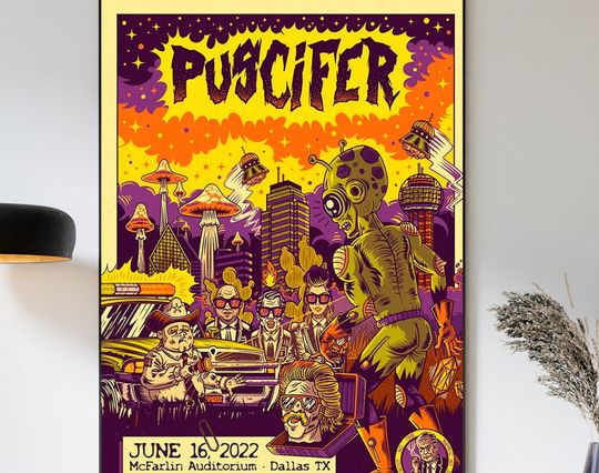 Discover Puscifer Rock Band Poster - Horror Visual Art