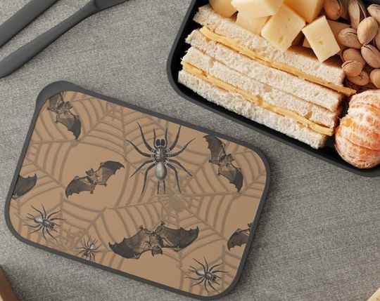 Discover Halloween Bento Box - Goth Bats and Spiders
