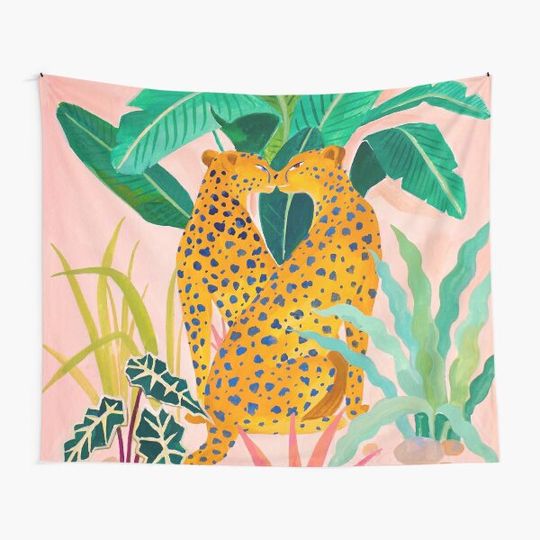 Discover Cheetah Crush Tapestry
