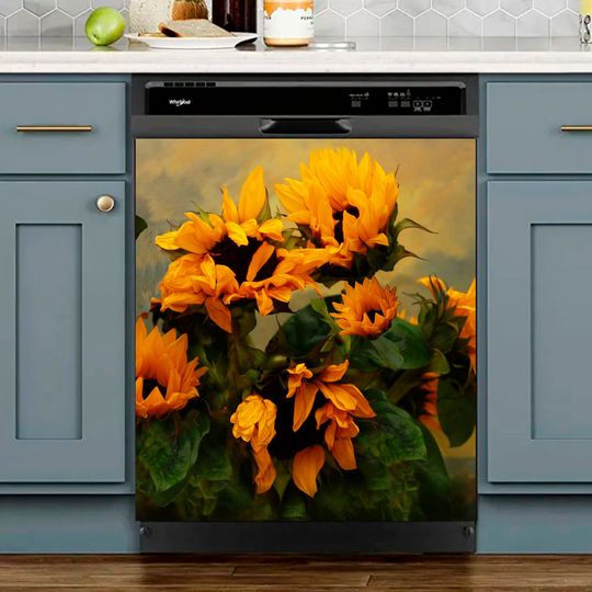 Discover Sunflowers Dish Washer Covers