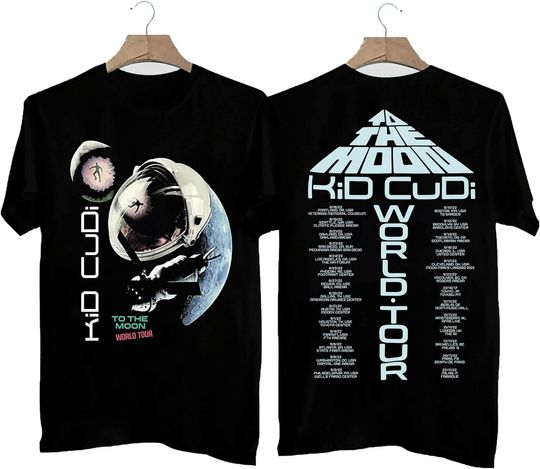 Discover Kid Cudi to The Moon World Tour 2022 Shirt, Kid Cudi Tour 2022 Shirt, Man On The Moon Shirt