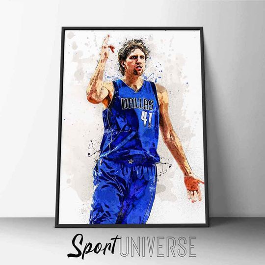 Discover Dirk Nowitzki poster Dirk Nowitzki Premium Matte Vertical Posters