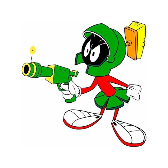 Discover Marvin the Martian Vinyl Die Cut Decal 5 Inch Stickers