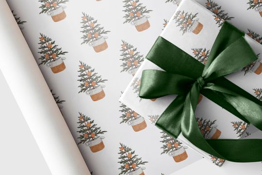 Discover Christmas Tree Gift Wrap | Christmas Wrapping paper