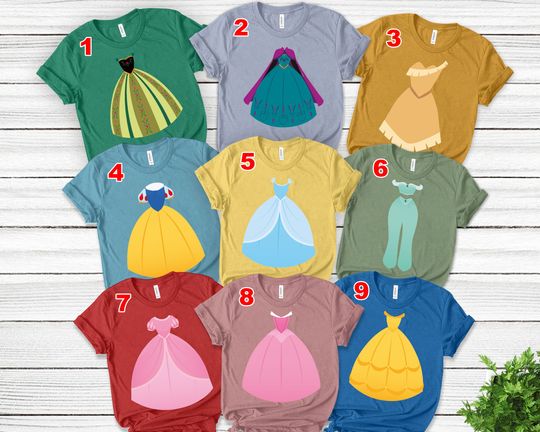 Discover Princess Group Shirt, Princess Halloween Costume Shirt