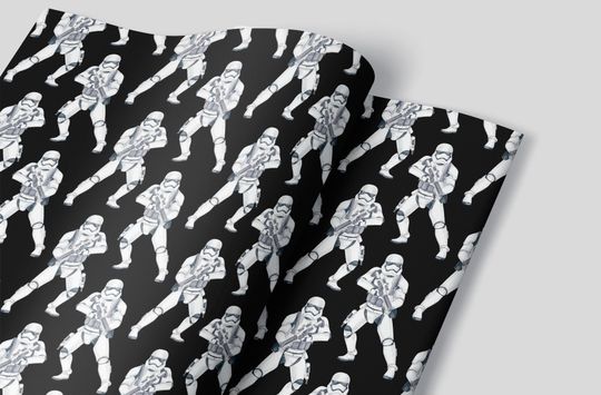 Discover Stormtrooper Wars Wrapping Paper