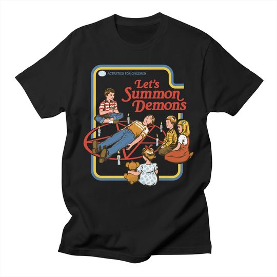 Discover Let's Summon Demons Shirt, Horror Halloween Shirt, Halloween Party Shirt