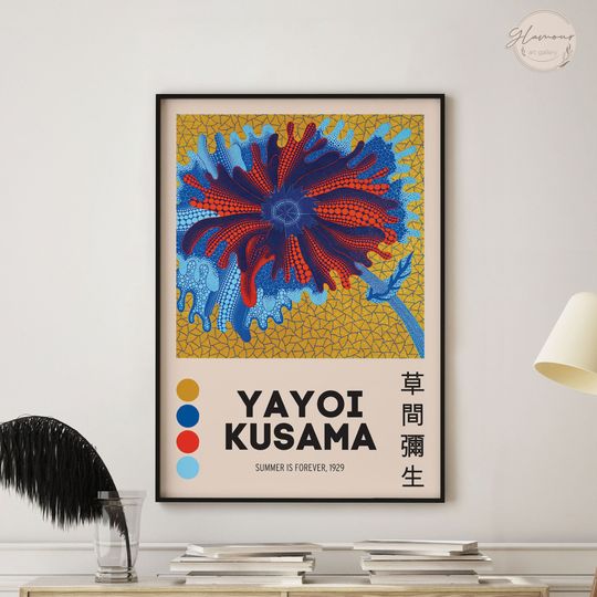 Discover Yayoi Kusama Poster, Summer Is Forever