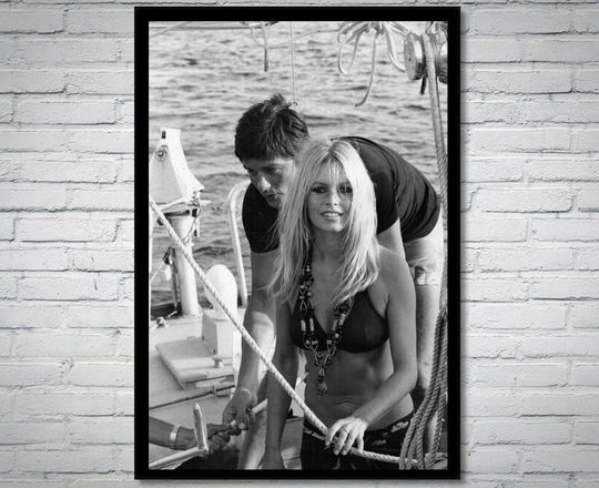 Discover Brigitte Bardot and Alain Delon vintage Poster