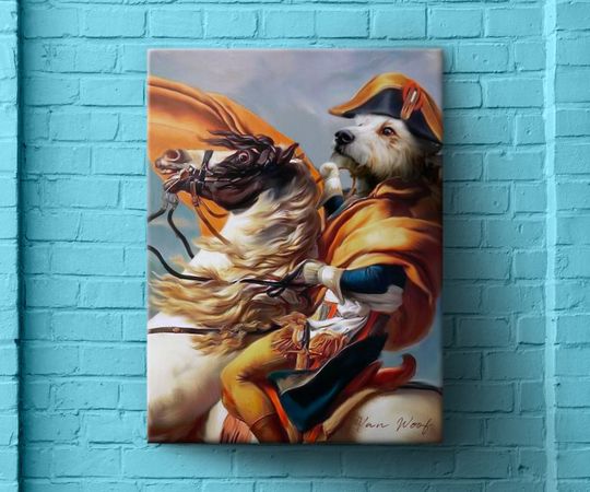 Discover Birthday Gift Personalized Pet Portrait Art