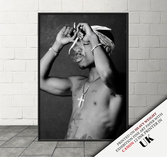 Discover Tupac Shakur 2Pac Print, Poster, Hip-Hop/Rap Poster
