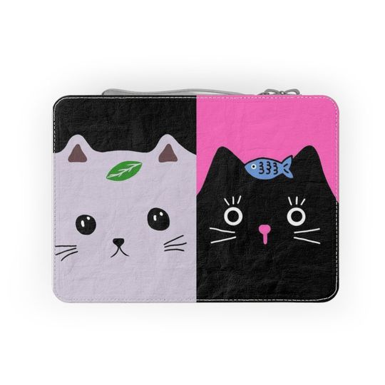 Discover black and white cat Paper Lunch Bag