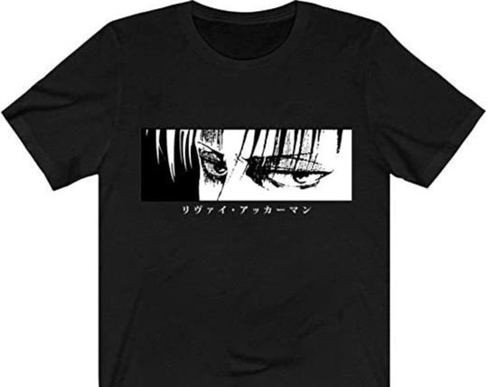 Discover AOT Attack On Titan Levi Ackerman Eyes T Shirt, Levi Ackerman Graphic Tee