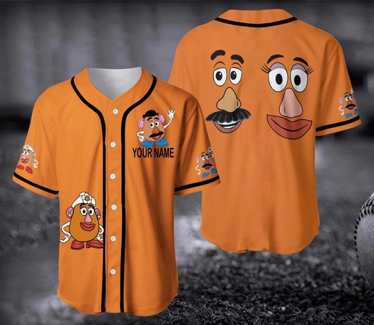 Discover Mr and Mrs Potato Heads Baseball Jersey