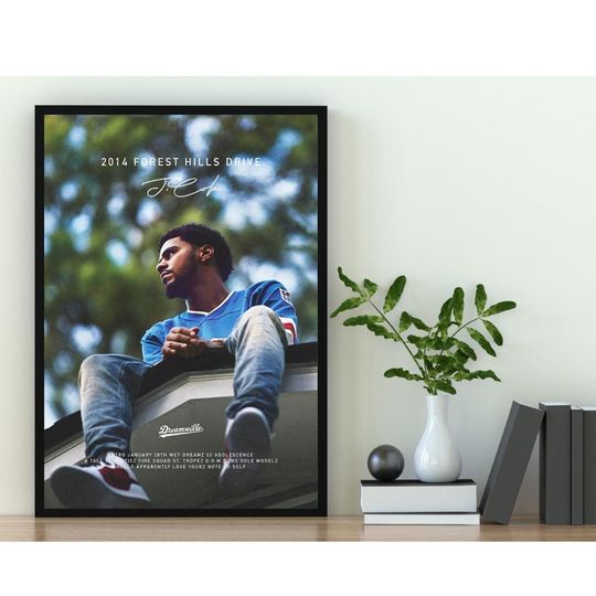 Discover 2014 forest hill drive J.Cole Poster ,minimalist modern art poster