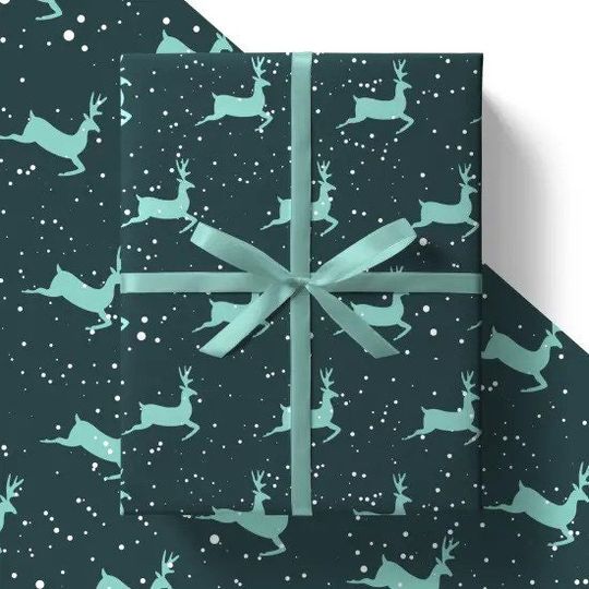 Discover Multipack Christmas Reindeer Eco Friendly Wrapping Paper