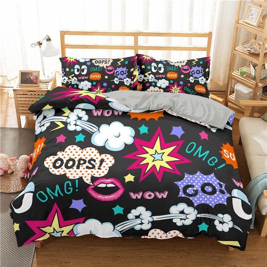 Discover Kids Bedding Set Full Super Soft Comforter Cover Set