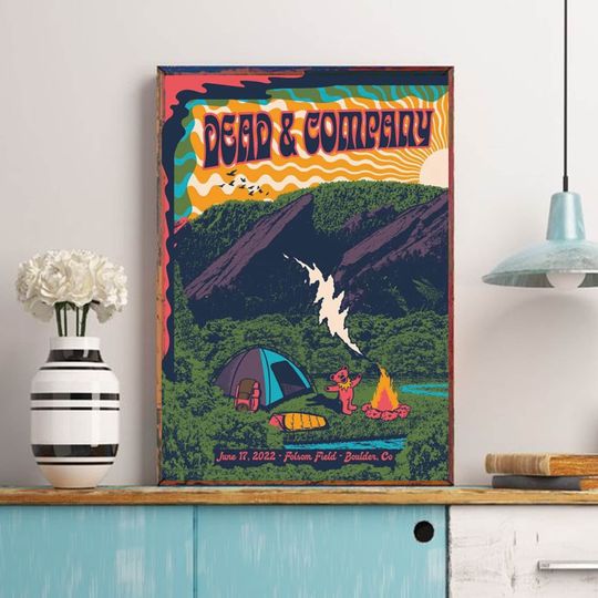 Discover 2022 Dead and Company Tour Canvas Poster